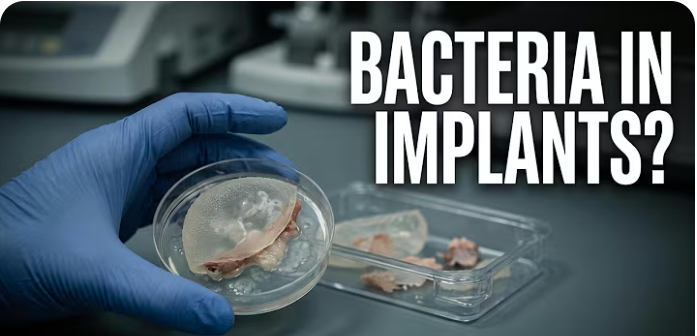 If explant samples show bacterial DNA, does that mean the implant was infected?