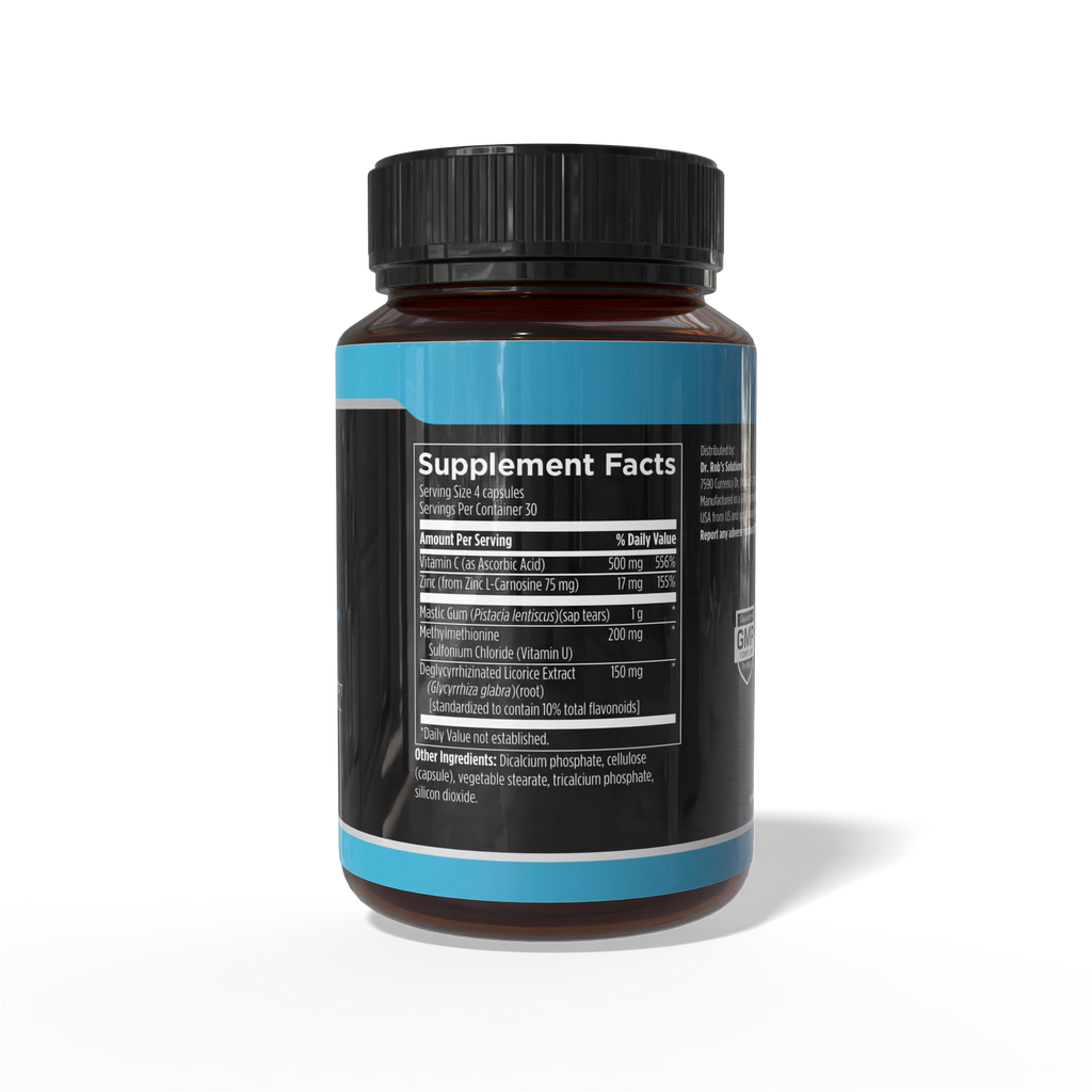 Gut Assist supplement facts label
