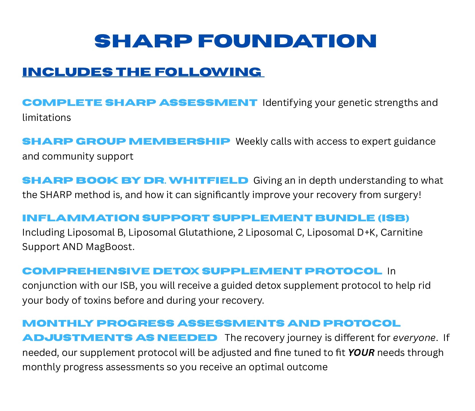SHARP Foundation: External Detox & Group Support