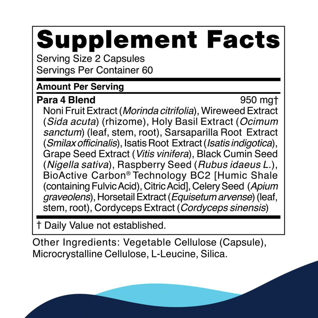 Para 4 supplement facts