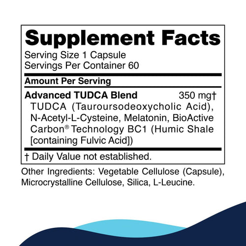 Advanced TUDCA supplement facts