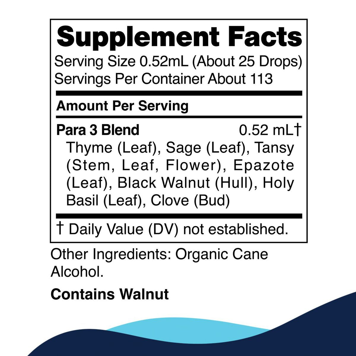 Para 3 supplement facts