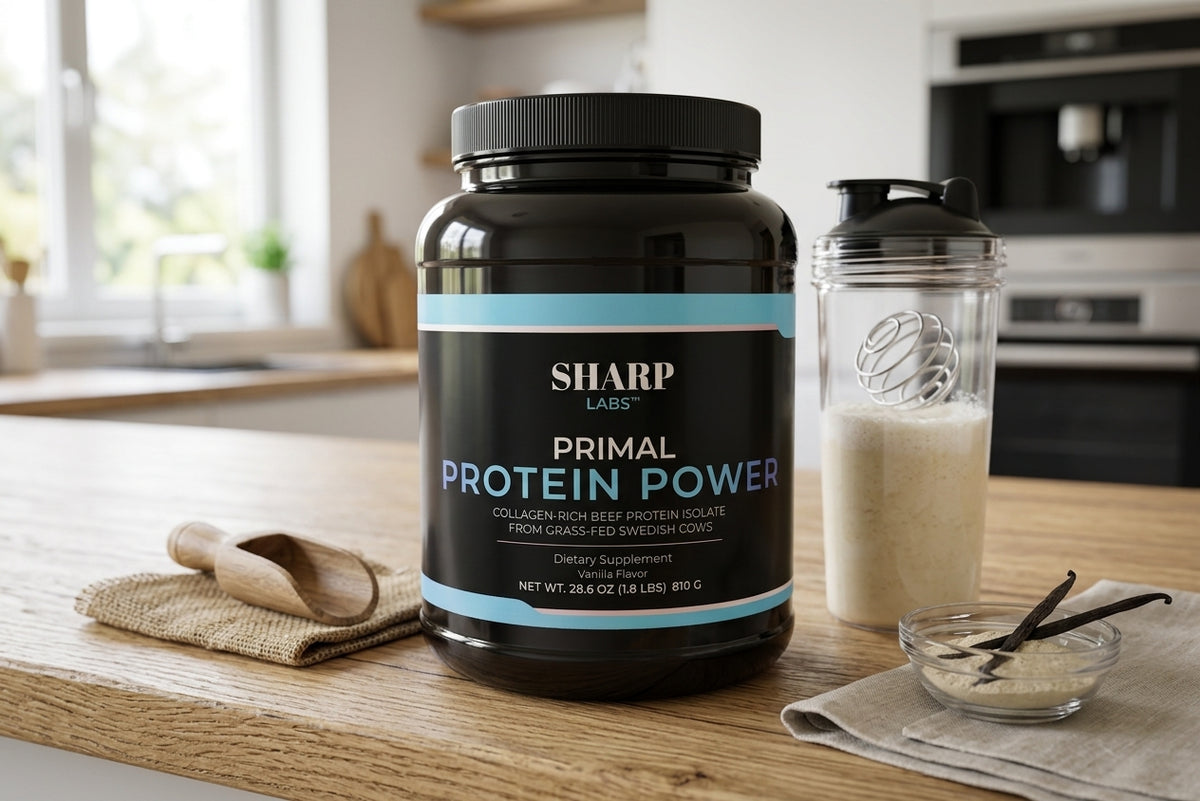 Primal Protein Powder lifestyle product photo