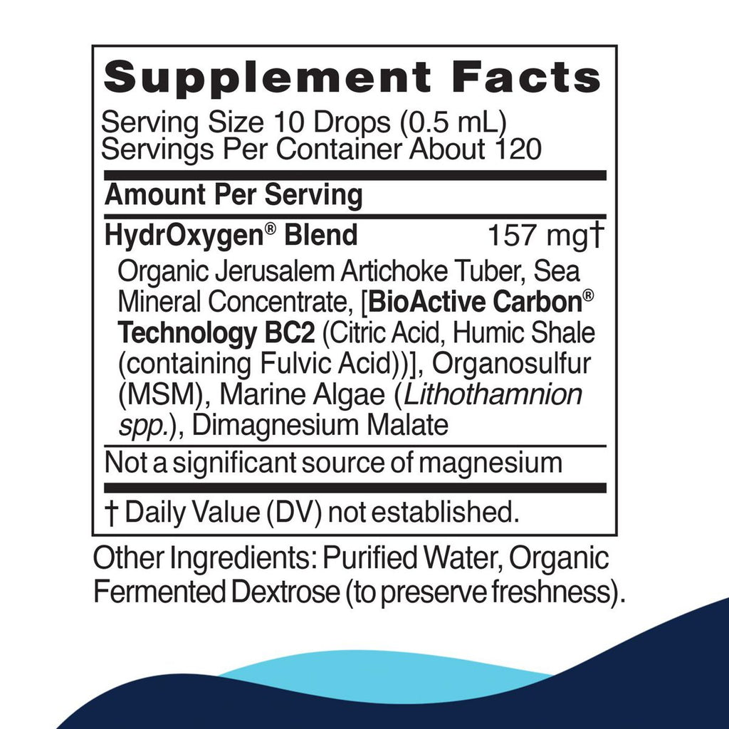 Hydroxygen supplement facts