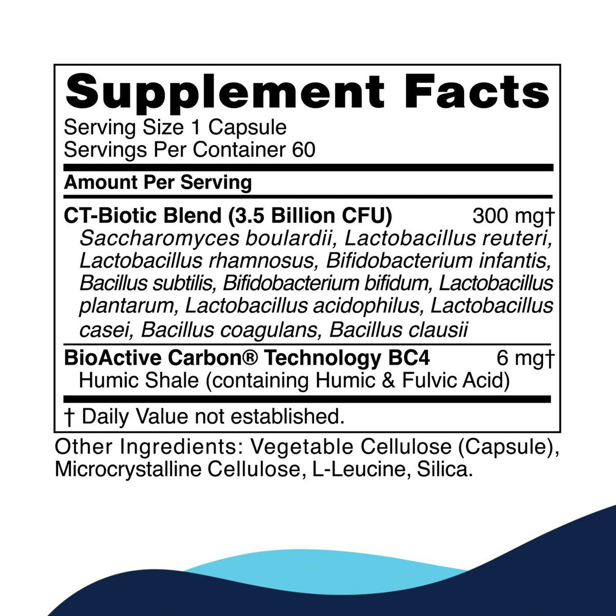 CT-Biotic supplement facts
