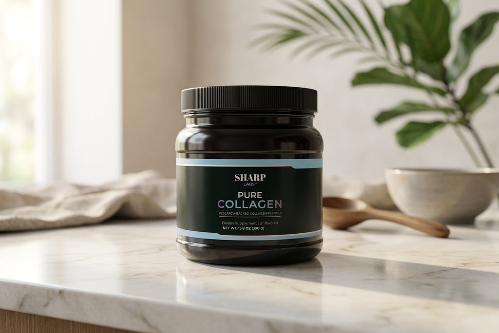 Pure Collagen Peptide Powder lifestyle product photo